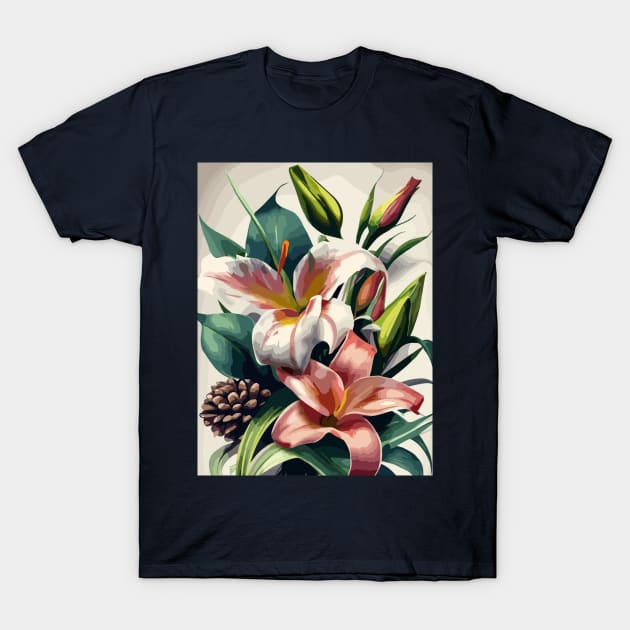 Floral Design T-Shirt by Seven Seven t